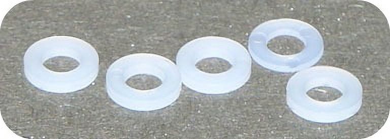 #8 X 3/8" X .062 Flat Washers / Nylon / Natural - 5000 Piece Carton