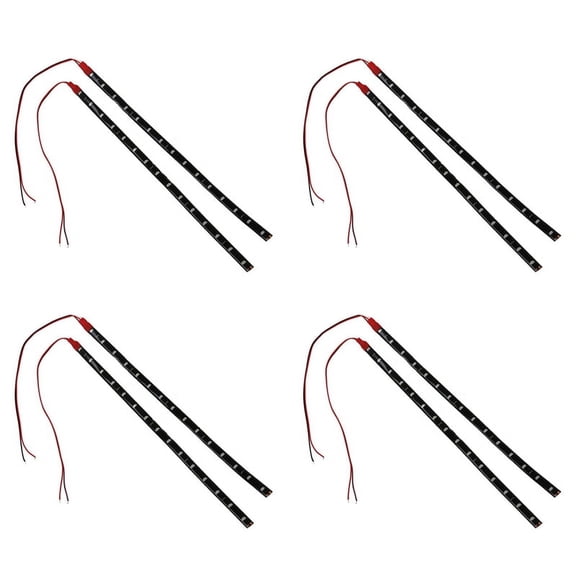 8 X String Lights 15 LED Strips 30 cm Red Light Chain 12V