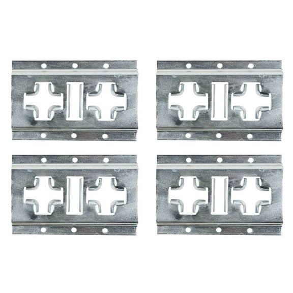 8'' X Track Tie Down Rail, ETrack Rail with Horizontal & Vertical Slots, Galvanized Finish - 12 Gauge Steel, Allows use of E-Track Straps in Horizontal or Vertical Alignment - 4 Pack