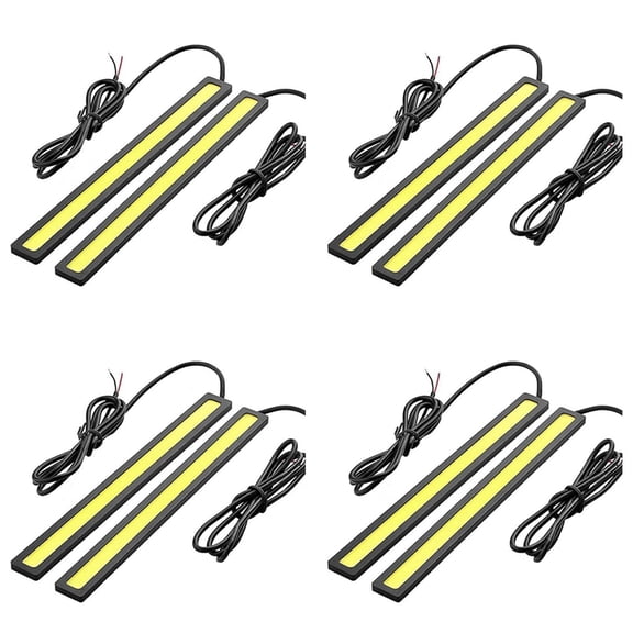 8 X Waterproof Super Bright Car DRL Fog Driving Lamps COB LED Light White