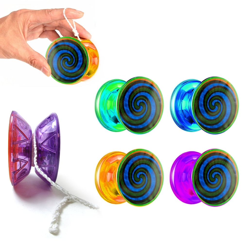 8 X YoYo Holographic Spiral Classic Yo Yo Spinning Toy Party Favor