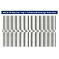 thumbnail image 1 of 8" Yard Sign Pin Stakes: Metal Sign Rider Pins for Standard Corrugated Plastic Set of 40 Metal Rider Pins (40, 8"), 1 of 3