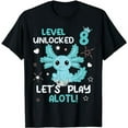 thumbnail image 1 of 8 Year Old Axolotl Lover 8th Birthday Shirt Boys Girls T-Shirt, 1 of 5