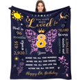 thumbnail image 1 of 8 Year Old Girl Birthday Gifts Blanket 60 x 50 inch, Best Presents for 8 Year Old Girls, Eight Year Old Girl Gifts, Girls Age 8 Gift Ideas, 8 Yr Old Girl Gift, 8th Birthday Decorations for Girls, 1 of 6