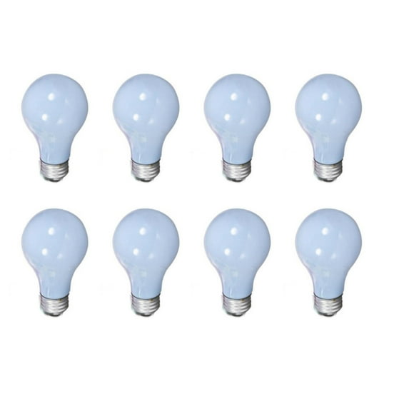 (8 bulbs) Sylvania Clarity A19 Halogen Light Bulb 75 watt equivalent Dimmable, Truer Colors