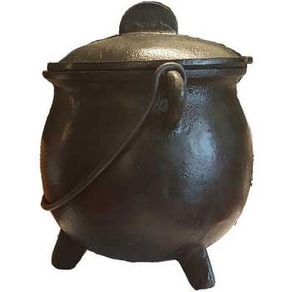 8" cast iron cauldron w/ lid | Trending Now