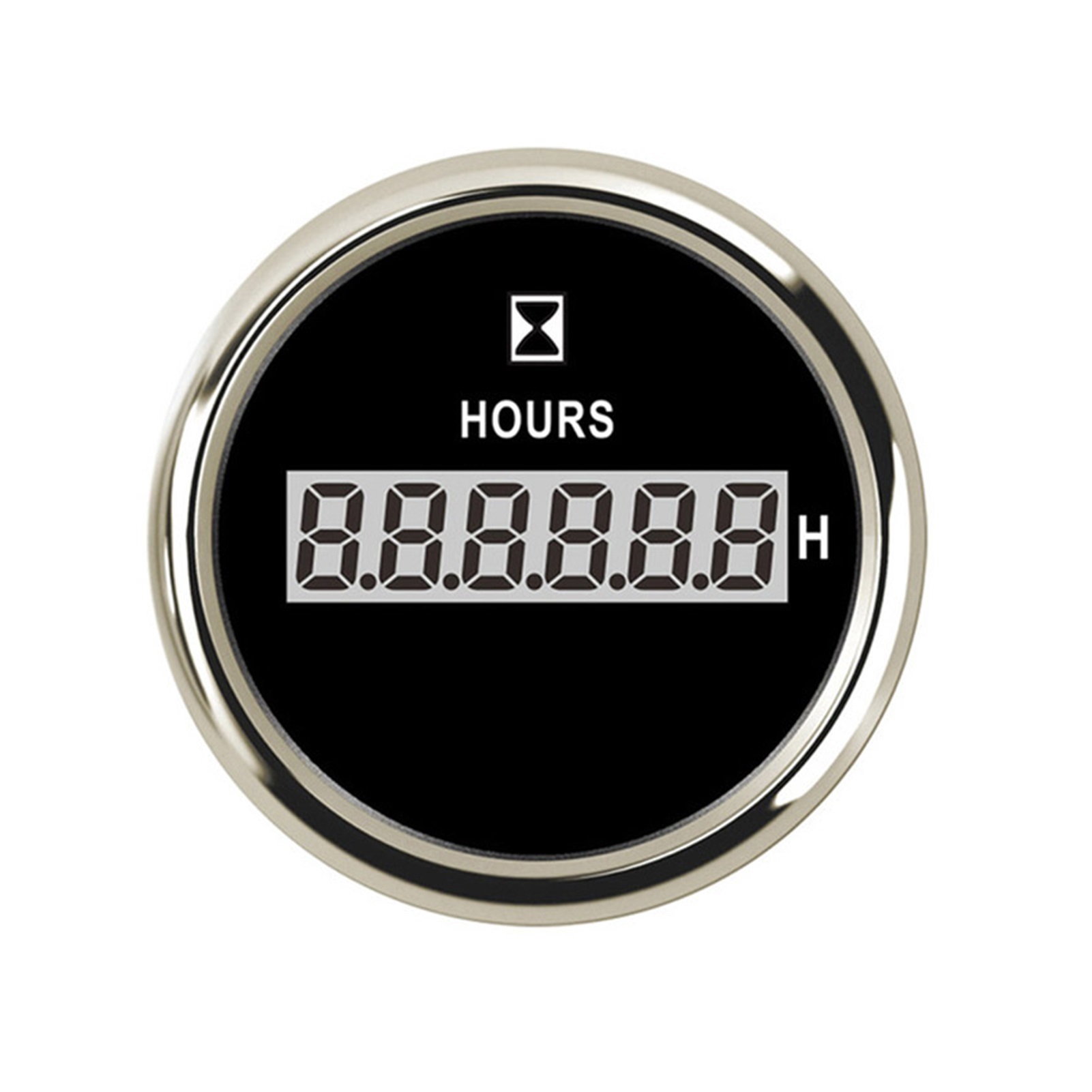 8 color Digital Hour Meters with LCD Hour Meter Clock Gauge 52mm Time Meter For Car Boat Truck Motorcycle ,Easy Installation