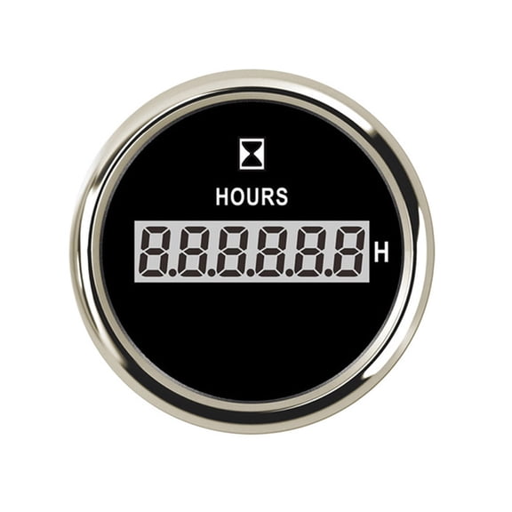 8 color Digital Hour Meters with LCD Hour Meter Clock Gauge 52mm Time Meter For Car Boat Truck Motorcycle ,Easy to Install