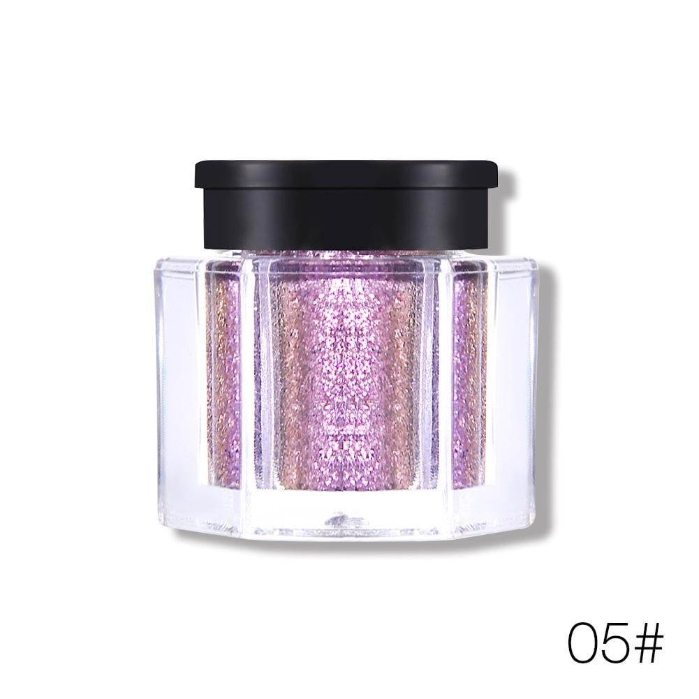 8 colors Longlasting Monochromatic Glitttery Loose Eyeshadow Powder