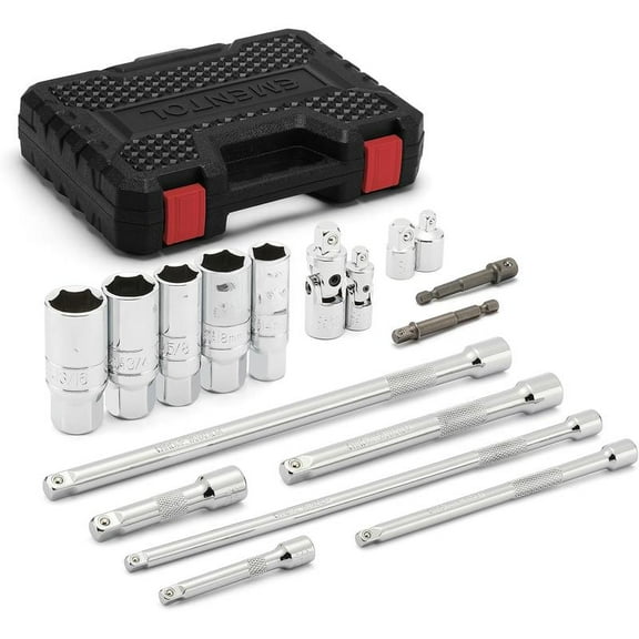 8 count 3/8" Drive Spark Plug Socket Set, SAE & Metric, 6-Point Socket Set, Universal Joint, 6-Inch Extension Bar, Spark Plug Gap Gauge