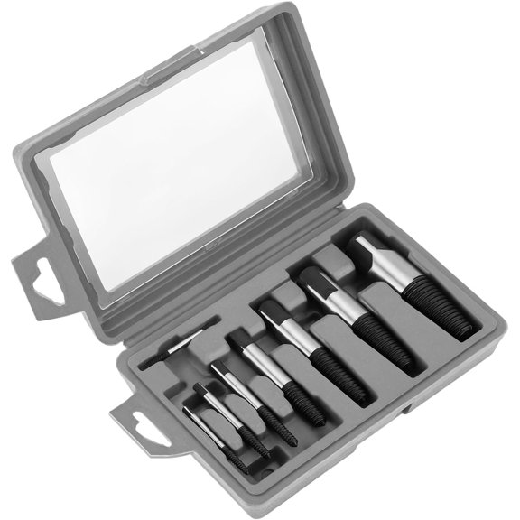 8 count Broken Water Pipe Extractor Set - Alloy Steel Screw Extractors, Damaged Screw  Removal