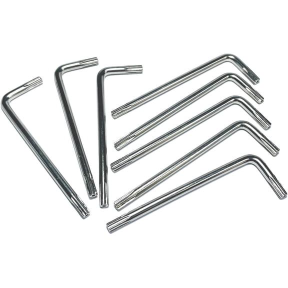 8 count T15 Torx Bit T15 Anti Tamper Proof Torx Key Bit Wrench,T 15 torx key set,allen key drill bit set L-Shape,S2 Steel tamper proof torx bit set
