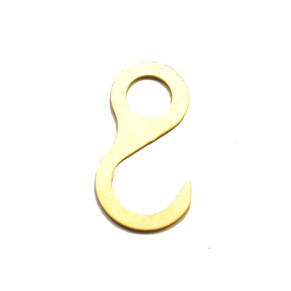 8 day running time chain hook, brass