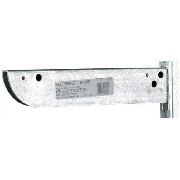 John Sterling Fast Mount Double Bracket BK-0102 - Galvanized Silver - 8 Pack, 10"