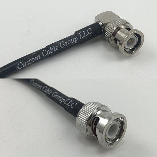 8 feet RG400 Low Loss BNC Male Angle to BNC Male Pigtail Jumper RF coaxial Cable 50ohm Quick USA Shipping