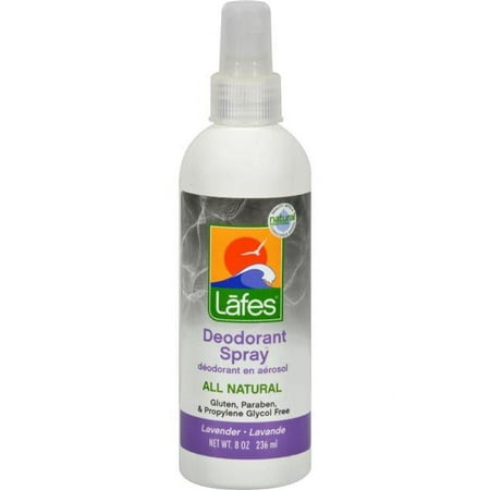 8 fl oz Lafes Deodorant Spray Lavender