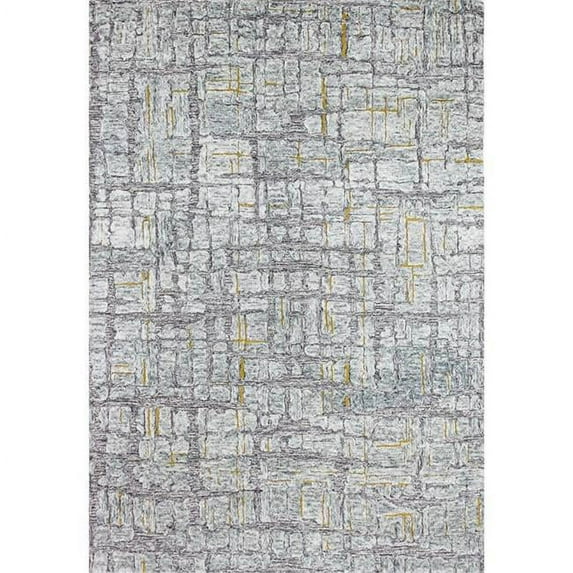 8 ft. 6 in. x 11 ft. 6 in. Verona Transitional 100 Percent Wool Hand Tufted Area Rug, Grey