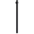 8 ft. Black Outdoor Direct Burial Lamp Post with Convenience Outlet and