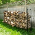 thumbnail image 1 of 8 ft. Firewood Log Rack with Cover, 1 of 1