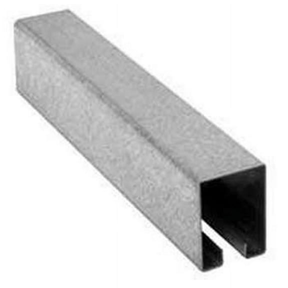 8 ft. Flagged Box Rail Plain Galvanized - 450 lbs