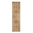 thumbnail image 1 of 8 ft. Floral Stain Resistant Runner Rug, Camel Gray & Rust, 1 of 1