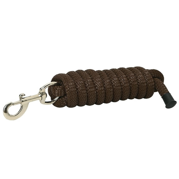 8 ft HILASON Western Horse Nylon Lead Rope w/ Snap Brown