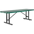 thumbnail image 1 of 8 ft. Rectangular Steel Outdoor Table with Expanded Metal, Green, 1 of 1