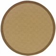 thumbnail image 1 of 8 ft. Round Beige & Brown Plain Indoor & Outdoor Area Rug, 1 of 1