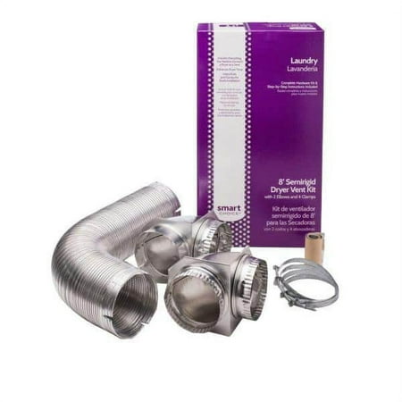Smart Choice - Semi-Rigid Dryer Vent Kit Required for Hook-Up - Silver