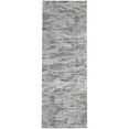 thumbnail image 1 of 8 ft. Tan Taupe & Gray Abstract Power Loom Distressed Stain Resistant Runner Area Rug - Tan Taupe and Gray, 1 of 1