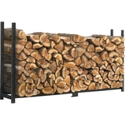 ShelterLogic Black Ultra Duty Firewood Rack