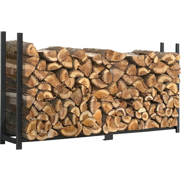 ShelterLogic Black Ultra Duty Firewood Rack