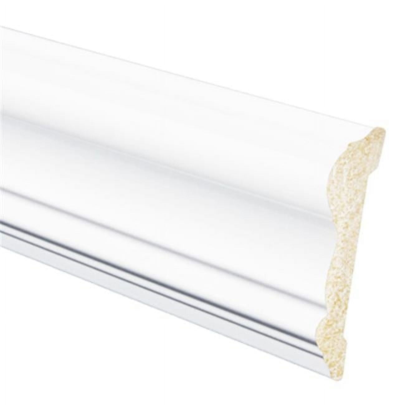 8 ft. White Ogee Plastic Chair Rail Molding