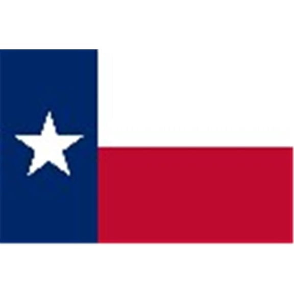 8 ft. X 12 ft. Nyl-Glo Texas Flag with Roped Heading