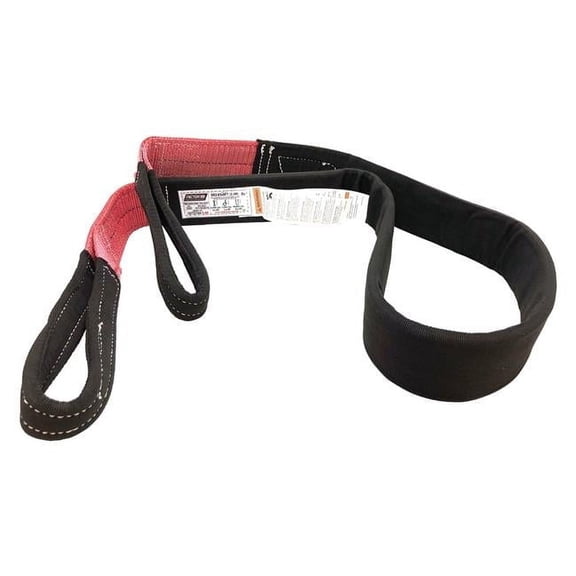 8 ft. x 3 in. Black & Orange Tree Saver Strap