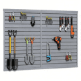 thumbnail image 1 of 8 ft x 4 ft Slatwall Panel,Interlocking Wall Paneling,Wall Mounted Garage Tool Organizer,Heavy Duty PVC Garage Wall Organization,Easy Installation, 1 of 7