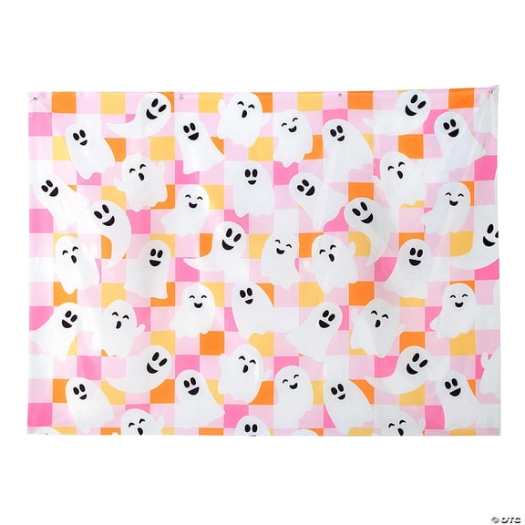 8 ft. x 6 ft. Halloween Fun & Fa-Boo-Lous Party Polyester Backdrop