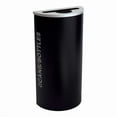 thumbnail image 1 of 8 gal Kaleidoscope Black Tie Series Half Round Cans & Bottles Recyclable Bins, Black, 1 of 1