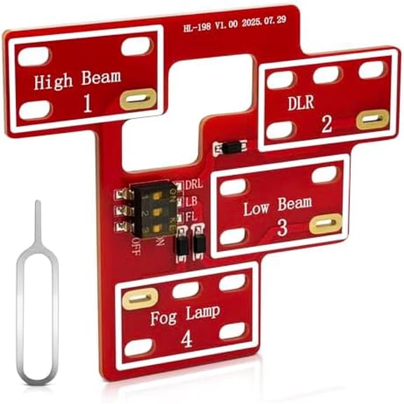 8 high Mod Customizable Fog Lamp Low High Beams and DRL Lamp Compatible with 2003-2007 Chevy Silverado GMC Sierra 1500/2500/3500