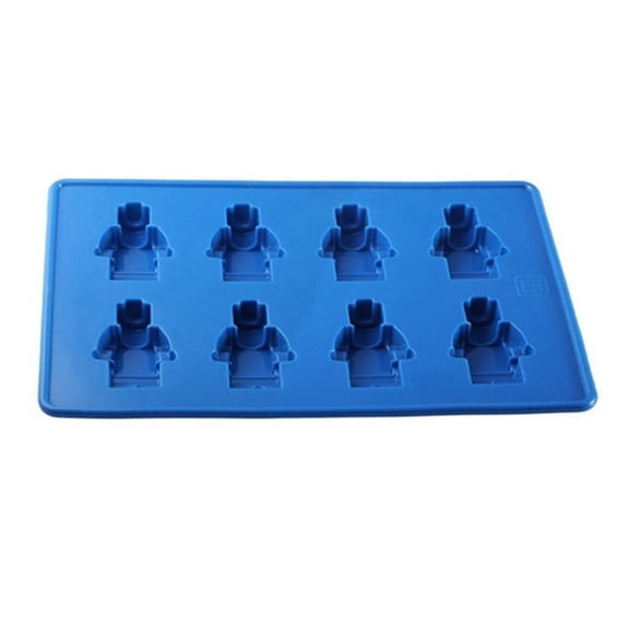 8-hole silicone robot ice tray mold DIY chocolate cake baking mold
