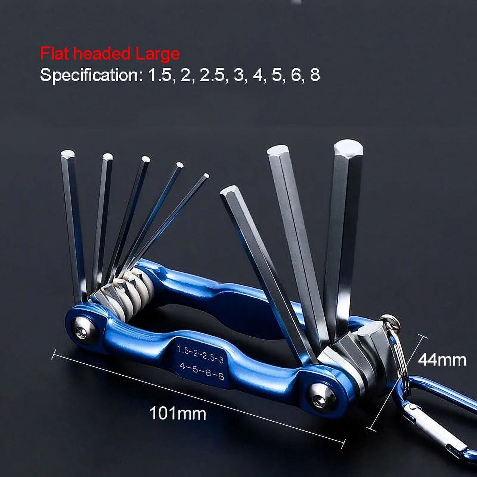 8-in-1 Allen Wrench Set, Portable Folding Hex Key Set, Metric Allen Key ...