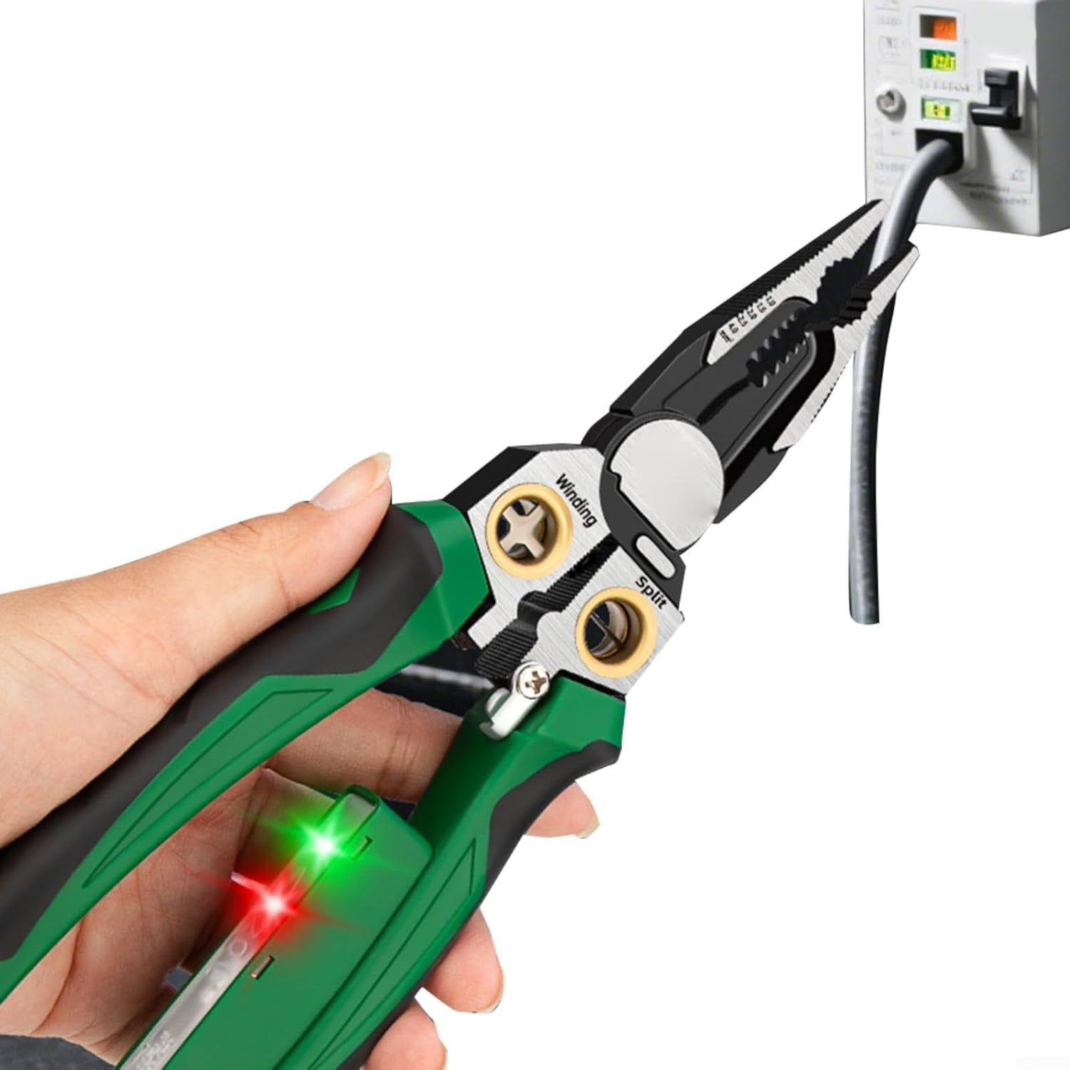 8-in-1 Electric Wire Stripper With Cutter, Crimper, And Voltage Tester ...