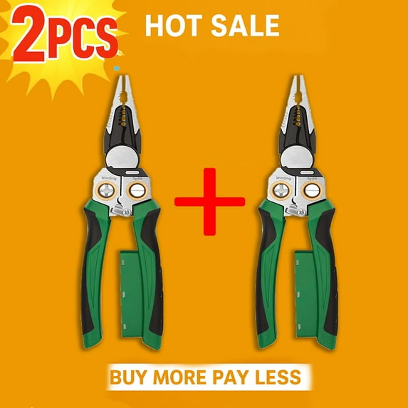 8 in 1 Electric Wire Stripper with Voltage Tester, Electrical Wire Stripping Tool, Multi-Functional Electrician Pliers | YISHFHP