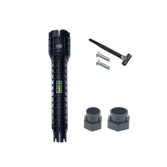 8-in-1 Faucet and Sink Installer, Multi-Function Wrench Tool for Kitchen Bathroom, Easy to Use Plumbing Tool, Black, 1 Piece, By Niriyo