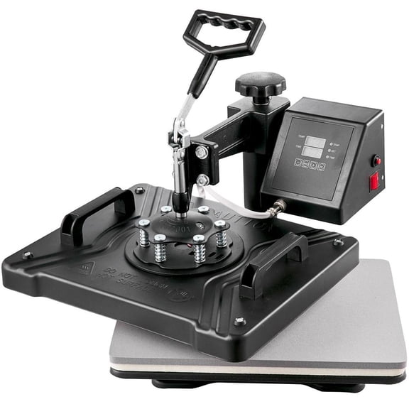 8 in 1 Heat Press Machine 12X15 and 53 Inch Vinyl Cutter Plotter Combo 360 Degree Swing Away Digital Sublimation for T Shirts Hats Mugs Plates