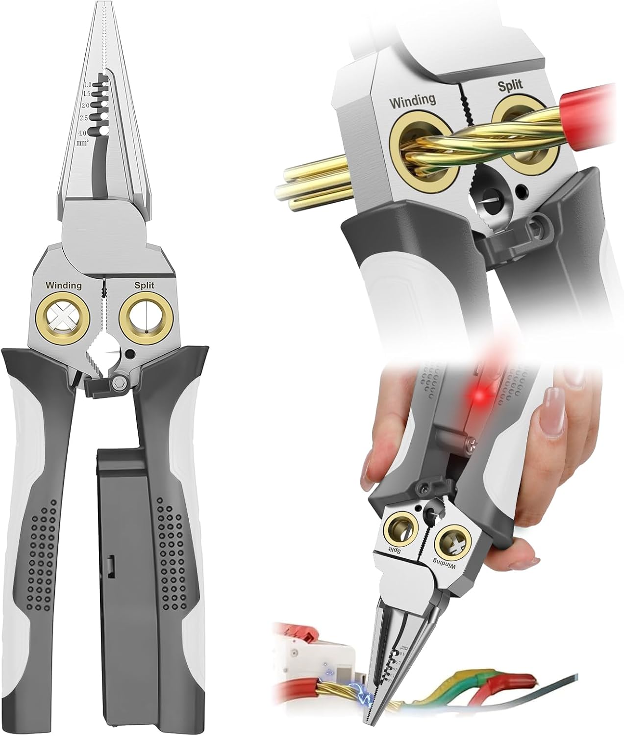 8 in 1 Heavy Duty Wire Stripper Pliers With Voltage Test Wire 8-in-1-heavy-duty-wire-stripper-pliers-with-voltage-test-wire