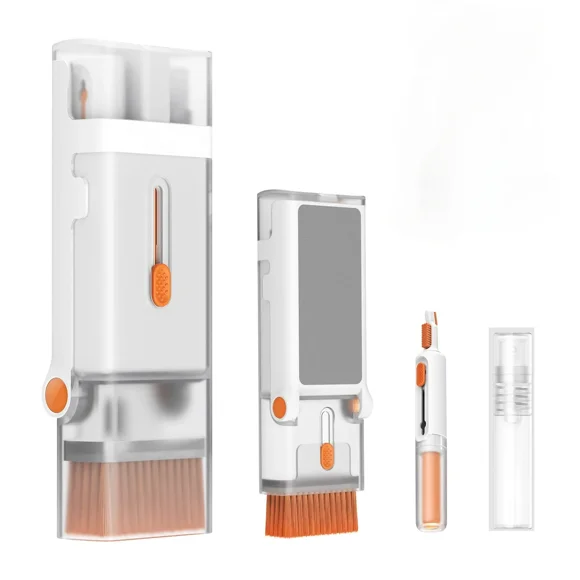 8 in 1 Keyboard Cleaning Brush Kit Phone Stand Earphone Cleaning Pen for Airpod 1 2 3 Cleaning Tool for Computer/MacBook/iPad