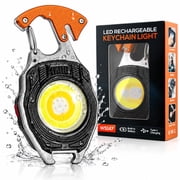 8-in-1 Keychain Flashlight   Pocket EDC Tool with Strobe, Emergency Seat Belt Cutter, Bottle Opener, and Screwdriver