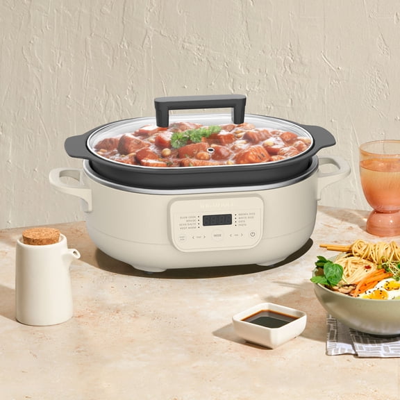 8-in-1 Multi-function Slow Cooker-Oat