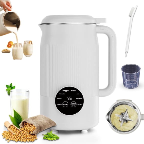 The 8-in-1 Multifunction Nut Milk & Juice Maker, 2026 New Nutri Pour Nut Milk Maker, Multifunctional Soymilk Maker for Made at Home Nut Milk, Juice, Soups, and More, Self-Cleaning